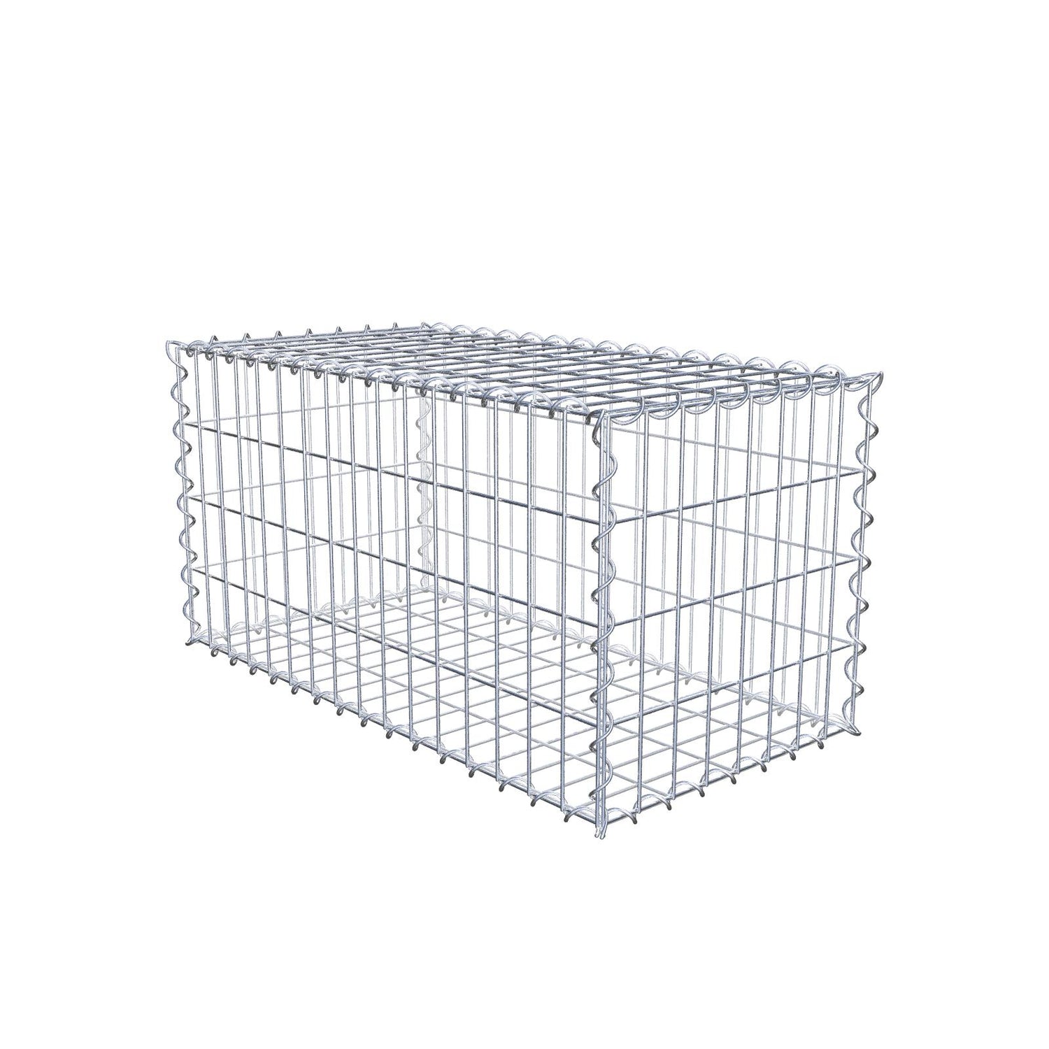 Gabione 80 cm x 40 cm x 40 cm (L x H x T), Maschenweite 5 cm x 10 cm, Spirale