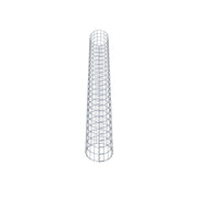 Gabionensäule rund 27 cm Durchmesser, 230 cm Höhe, Maschenweite 5 cm x 10 cm