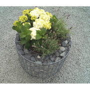 Rundes Hochbeet von Kuvido, 62 cm Durchmesser x 50 cm Höhe  Verzinktes Metall, 4 mm Drahtgeflecht, Maschenweite 5 x 5 cm, Wandstärke 10 cm, rostfreier Pflanzkasten für Kräuter, Blumen und Gemüse