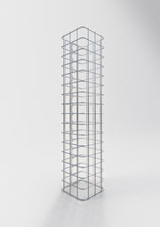 Gabionensäule eckig 17 cm x 17 cm, 80 cm Höhe, MW 5 cm x 5 cm