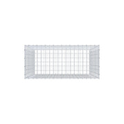 Gabione 100 cm x 90 cm x 40 cm (L x H x T), Maschenweite 5 cm x 5 cm, C-Ring