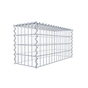 Anbaugabione Typ 3 80 cm x 40 cm x 30 cm (L x H x T), Maschenweite 5 cm x 10 cm, Spirale