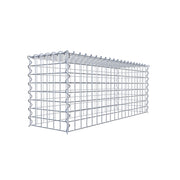 Anbaugabione Typ 3 100 cm x 40 cm x 30 cm (L x H x T), Maschenweite 5 cm x 5 cm, Spirale