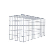Anbaugabione Typ 3 100 cm x 50 cm x 40 cm (L x H x T), Maschenweite 5 cm x 10 cm, C-Ring