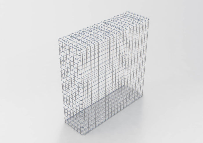 Gabione feuerverzinkt 102 cm x 102 cm x 32 cm, Maschenweite 5 cm x 5 cm, fertig geschweißt