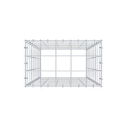 Anbaugabione Typ 3 100 cm x 50 cm x 30 cm (L x H x T), Maschenweite 10 cm x 10 cm, C-Ring