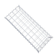 Gabione 100 cm x 20 cm x 40 cm (L x H x T), Maschenweite 10 cm x 10 cm, Spirale