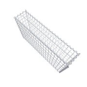Gabione 100 cm x 60 cm x 20 cm (L x H x T), Maschenweite 5 cm x 10 cm, Spirale