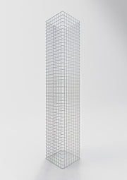 Gabionensäule eckig 42 cm x 42 cm, 230 cm Höhe, MW 5 cm x 5 cm