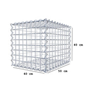 Gabione 50 cm x 40 cm x 40 cm (L x H x T), Maschenweite 5 cm x 5 cm, Spirale