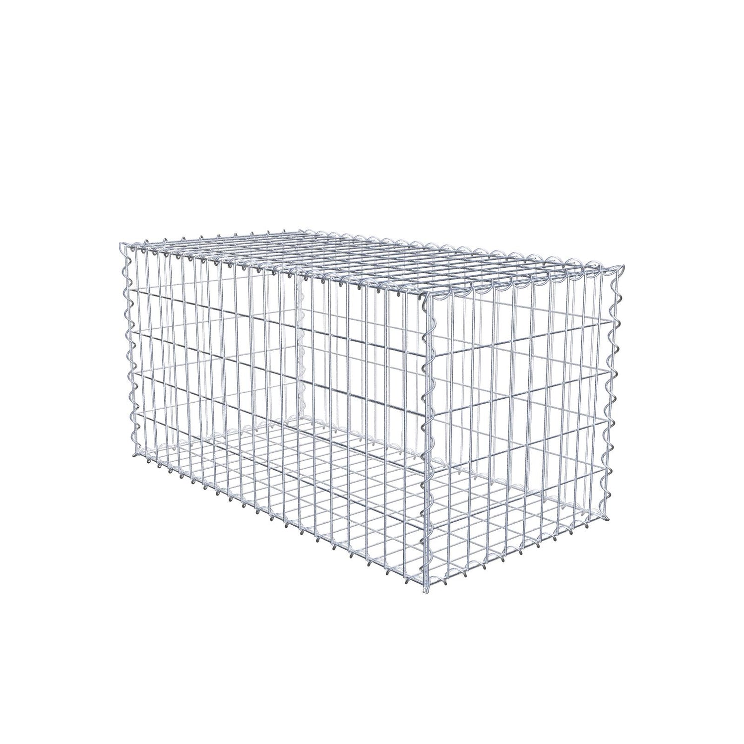 Gabione 100 cm x 50 cm x 50 cm (L x H x T), Maschenweite 5 cm x 10 cm, Spirale