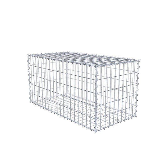 Gabione 100 cm x 50 cm x 50 cm (L x H x T), Maschenweite 5 cm x 10 cm, Spirale