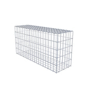 Kuvido Gabione 100 cm x 50 cm x 30 cm (L x H x T), Maschenweite 5 cm x 10 cm, C-Ring