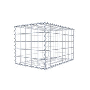 Gabione 80 cm x 50 cm x 50 cm (L x H x T), Maschenweite 10 cm x 10 cm, Spirale