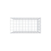 Anbaugabione Typ 2 100 cm x 100 cm x 50 cm (L x H x T), Maschenweite 10 cm x 10 cm, C-Ring
