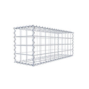 Gabione 100 cm x 40 cm x 30 cm (L x H x T), Maschenweite 10 cm x 10 cm, Spirale