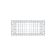 Gabione 100 cm x 90 cm x 40 cm (L x H x T), Maschenweite 5 cm x 10 cm, C-Ring