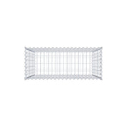 Gabione 100 cm x 100 cm x 40 cm (L x H x T), Maschenweite 5 cm x 10 cm, Spirale