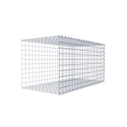 Anbaugabione Typ 2 100 cm x 50 cm x 50 cm (L x H x T), Maschenweite 5 cm x 5 cm, Spirale
