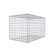 Gabione 80 cm x 50 cm x 50 cm (L x H x T), Maschenweite 5 cm x 5 cm, Spirale