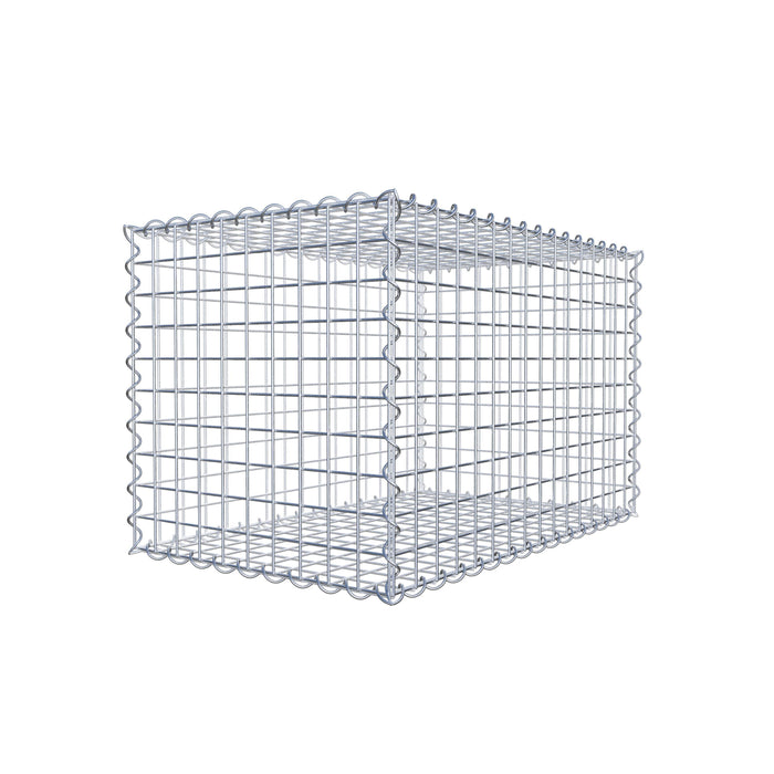 Gabione 80 cm x 50 cm x 50 cm (L x H x T), Maschenweite 5 cm x 5 cm, Spirale