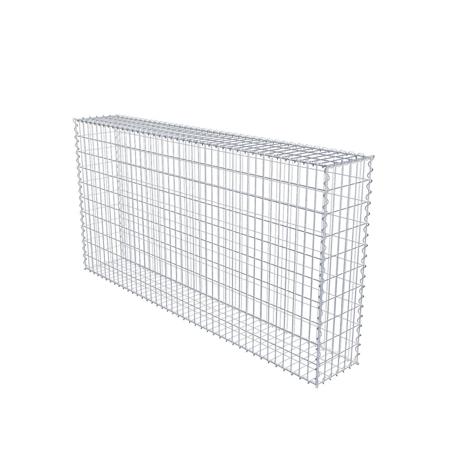 Gabione 200 cm x 100 cm x 30 cm (L x H x T), Maschenweite 5 cm x 10 cm, Spirale