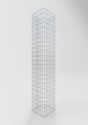 Gabionensäule eckig 42 cm x 42 cm, 230 cm Höhe, MW 5 cm x 10 cm