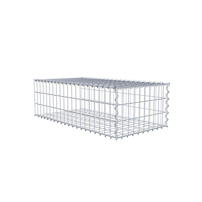 Anbaugabione Typ 2 100 cm x 30 cm x 50 cm (L x H x T), Maschenweite 5 cm x 10 cm, Spirale