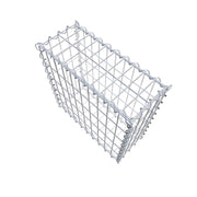 Gabione 50 cm x 50 cm x 20 cm (L x H x T), Maschenweite 5 cm x 10 cm, Spirale