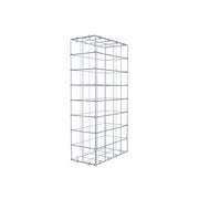 Gabione 80 cm x 40 cm x 20 cm (L x H x T), Maschenweite 10 cm x 10 cm, C-Ring