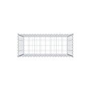 Gabione 100 cm x 80 cm x 40 cm (L x H x T), Maschenweite 10 cm x 10 cm, Spirale