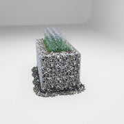 Kuvido Hochbeet eckig 100 cm x 50 cm x 50 cm (L x H x T), Maschenweite 5 x 10 cm, Wandstärke 10 cm