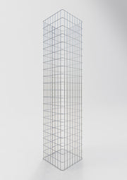 Gabionensäule eckig 42 cm x 42 cm, 200 cm Höhe, MW 5 cm x 10 cm
