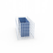 Kuvido Hochbeet eckig 100 cm x 50 cm x 50 cm (L x H x T), Maschenweite 5 x 10 cm, Wandstärke 10 cm