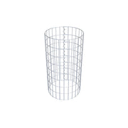 Gabionensäule rund 42 cm Durchmesser, 80 cm Höhe, Maschenweite 5 cm x 10 cm