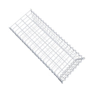 Anbaugabione Typ 2 100 cm x 30 cm x 40 cm (L x H x T), Maschenweite 5 cm x 10 cm, Spirale