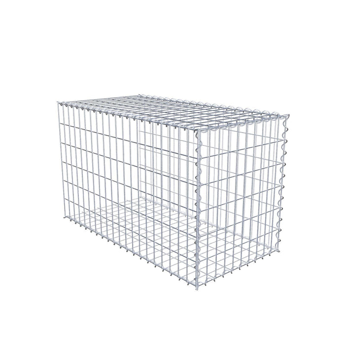 Anbaugabione Typ 2 100 cm x 60 cm x 50 cm (L x H x T), Maschenweite 5 cm x 10 cm, Spirale