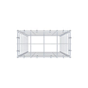 Anbaugabione Typ 3 80 cm x 40 cm x 20 cm (L x H x T), Maschenweite 10 cm x 10 cm, C-Ring