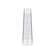 Gabionensäule eckig 37 cm x 37 cm, 230 cm Höhe, MW 5 cm x 10 cm
