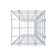Anbaugabione Typ 2 100 cm x 20 cm x 20 cm, Maschenweite 5 cm x 10 cm, C-Ring