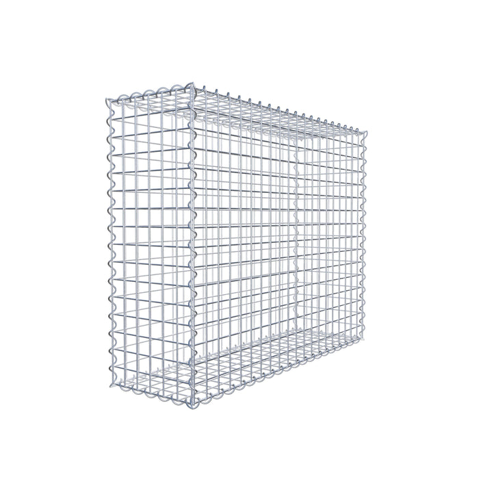Gabione 100 cm x 80 cm x 30 cm (L x H x T), Maschenweite 5 cm x 5 cm, Spirale