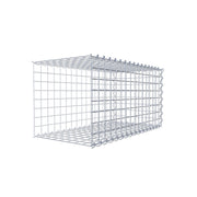Anbaugabione Typ 2 80 cm x 40 cm x 40 cm (L x H x T), Maschenweite 5 cm x 5 cm, Spirale