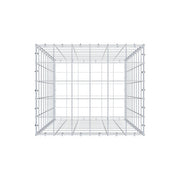 Gabione 100 cm x 60 cm x 50 cm (L x H x T), Maschenweite 10 cm x 10 cm, C-Ring