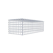 Anbaugabione Typ 3 100 cm x 30 cm x 40 cm (L x H x T), Maschenweite 5 cm x 5 cm, Spirale