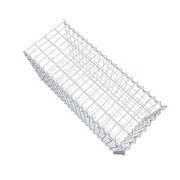 Anbaugabione Typ 2 100 cm x 50 cm x 40 cm (L x H x T), Maschenweite 5 cm x 10 cm, Spirale