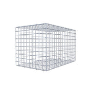 Gabione 80 cm x 50 cm x 50 cm (L x H x T), Maschenweite 5 cm x 5 cm, C-Ring