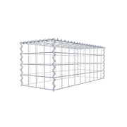 Anbaugabione Typ 3 100 cm x 40 cm x 40 cm (L x H x T), Maschenweite 10 cm x 10 cm, Spirale