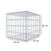 Gabione 50 cm x 40 cm x 40 cm (L x H x T), Maschenweite 5 cm x 10 cm, Spirale
