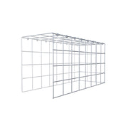 Anbaugabione Typ 4 80 cm x 40 cm x 30 cm (L x H x T), Maschenweite 10 cm x 10 cm, C-Ring