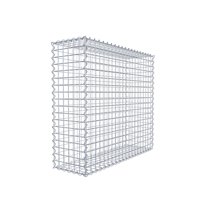 Gabione 100 cm x 90 cm x 30 cm (L x H x T), Maschenweite 5 cm x 5 cm, Spirale
